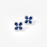 Sapphire clover earrings