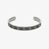 Gucci GG Marmont Silver Oxidised Open Cuff Bangle Bracelet