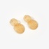 Fashionable silver gold plated earrings