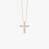Small gold cross with baguette diamonds