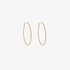 Gold diamond hoops medium size