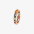 Rainbow sapphire band ring