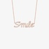 ''Smile '' pendant with diamonds