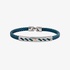 Men's blue steel bracelet