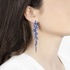 Impressive long sapphire earrings