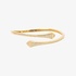 Bangle bracelet in yellow gold with diamonds