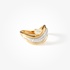 Fashionable gold ring with diamonds