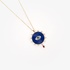 Big round evil eye lapis pendant