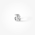 White gold ear cuff with diamonds