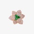 Bold diamond pave flower ring