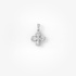 Tiny white gold cross pendant with diamonds