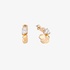 Chiara Ferragni gold plated small hoops with white chrystal