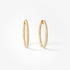 Gold hoops with pave diamnds