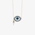 pendant evil eye with carved agate and pearl
