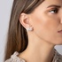 Crawler earrings with marquise cut diamonds