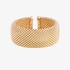 Fashionable gold plated thick bangle bracelet
