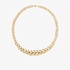 gold plain chain necklace