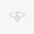 White gold solitaire marquise diamond ring