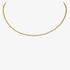 Tennis diamond chocker necklace in yellow gold