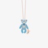 mama bear pendant with light blue enamel