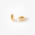 Gold small bold hoops