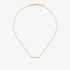 Gold link to love Gucci necklace with "Gucci" bar