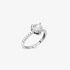 Ασημένιο δαχτυλίδι Chiara Ferragni με λευκή καρδιά
