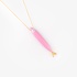 Sardine pendant with pink enamel