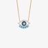 Evil eye pendant with round turquoise details