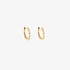 Tiny baguette hoops