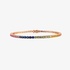 18K Rose Gold Rainbow Tennis Bracelet with Multicoloured Sapphires