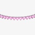 Chiara Ferragni tennis bracelet with large pink hearts made of steel