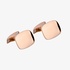 Pink gold rectangular cufflinks