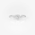 Solitaire heart cut diamond ring