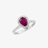 Rosette ruby ring