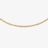 Gold tennis necklace with diamonds