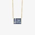Greek flag necklace