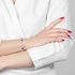 Elegant white gold ruby bracelet with diamonds