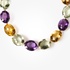 Impressive colourful gold necklace