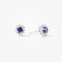 Tiny sapphire rosette studs