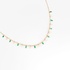Gold pendant with emerald and diamond drops