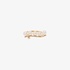Ring with diamonds and pearls in pink gold 18k