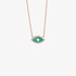 Small eye pendant with turquoise enamel and diamonds