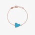 Netali Nissim silver small heart bracelet Turquoise