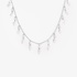 white gold necklace with Marquise diamonds