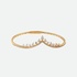 Pointed diamond bangle bracelet