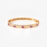 Gold bangle with oval shape rubies