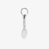Silver oval keychain