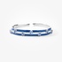 White gold bangle with a splash of blue!