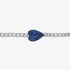 Blue heart chain bracelet